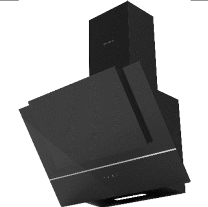 شفاط إيكوماتيك 60سم اسود مائل  H6110ZTS