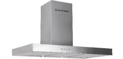 شفاط إيكوماتيك 60سم فضي حرف (T) H66TB