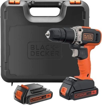 مكواة كهربائية لاسلكية من شركة Black + Decker،بطارية ليثيوم أيونيّة 18 فولت وёмкость 1.5 أمبير - ساعة، مجموعة أدوات متعددة الوظائف ومجموعة من الملحقات، النمط (A7200 - xj)، 109 قطعة، باللون الأسود