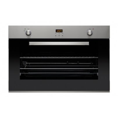 فرن 90سم ساميت غاز بشواية كهرباء ايطالى G90S/B0DE414TCE  اللون فضى من بيورتى